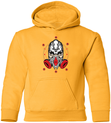 Image of Masked Zombie Halloween Costume Youth Pullover Hoodie - DNA Trends