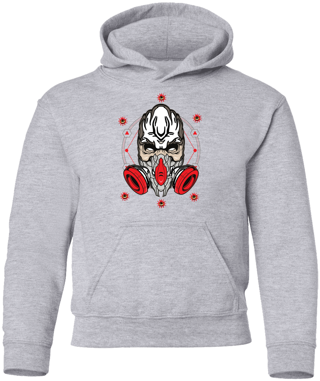 Masked Zombie Halloween Costume Youth Pullover Hoodie - DNA Trends