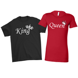 King and Queen Valentine T-Shirts - DNA Trends