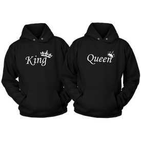 King and Queen Valentine Hoodies - DNA Trends