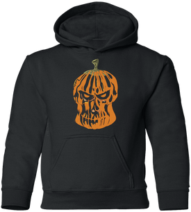 Pumpkin-Skull Halloween Costume  Youth Pullover Hoodie - DNA Trends
