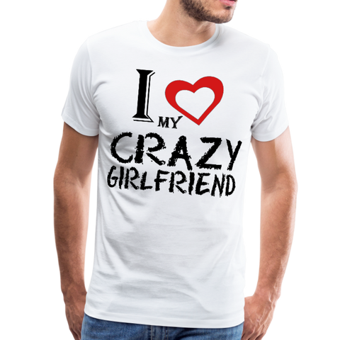 Image of I Love my Crazy GF Men's Premium T-Shirt - DNA Trends