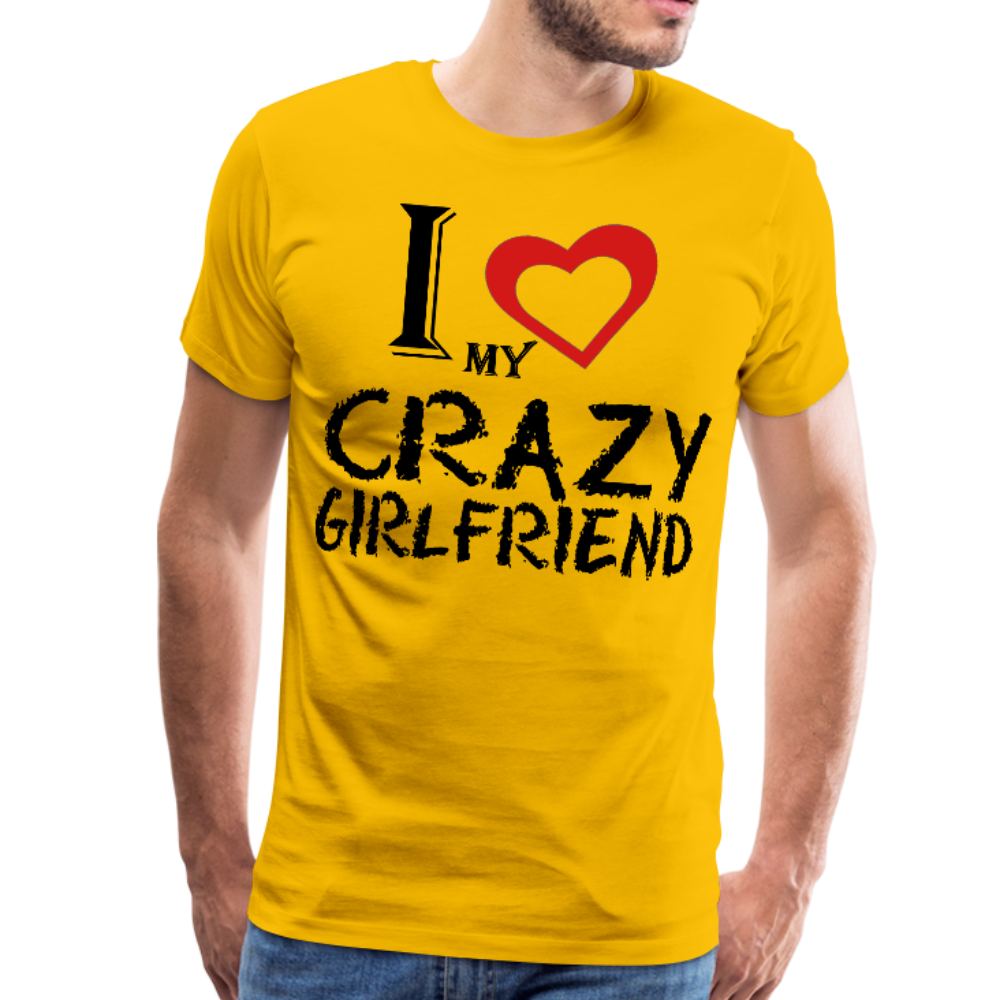 I Love my Crazy GF Men's Premium T-Shirt - DNA Trends