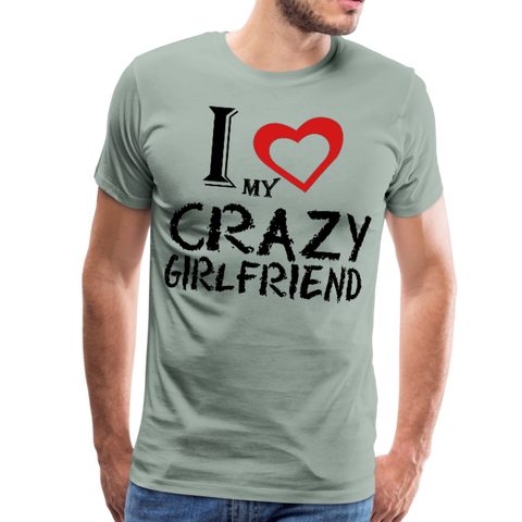 Image of I Love my Crazy GF Men's Premium T-Shirt - DNA Trends