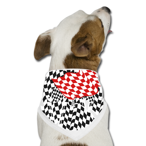 Image of Checkered Dog Bandana - DNA Trends