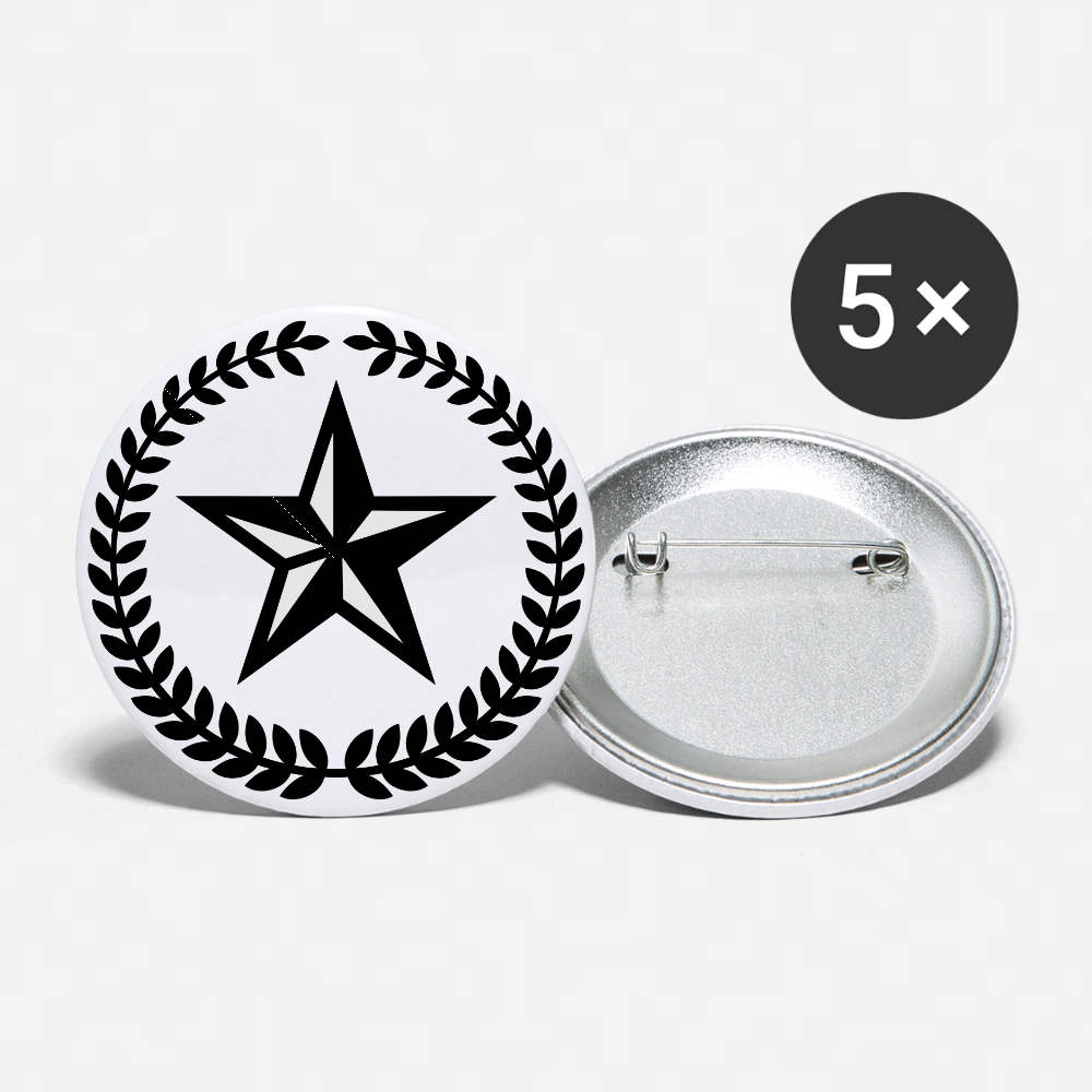 Star Buttons small 1'' (5-pack) - DNA Trends
