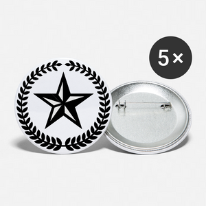 Star Buttons small 1'' (5-pack) - DNA Trends