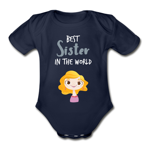 Image of Best Sister In The World Baby Bodysuit - DNA Trends