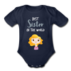 Best Sister In The World Baby Bodysuit - DNA Trends