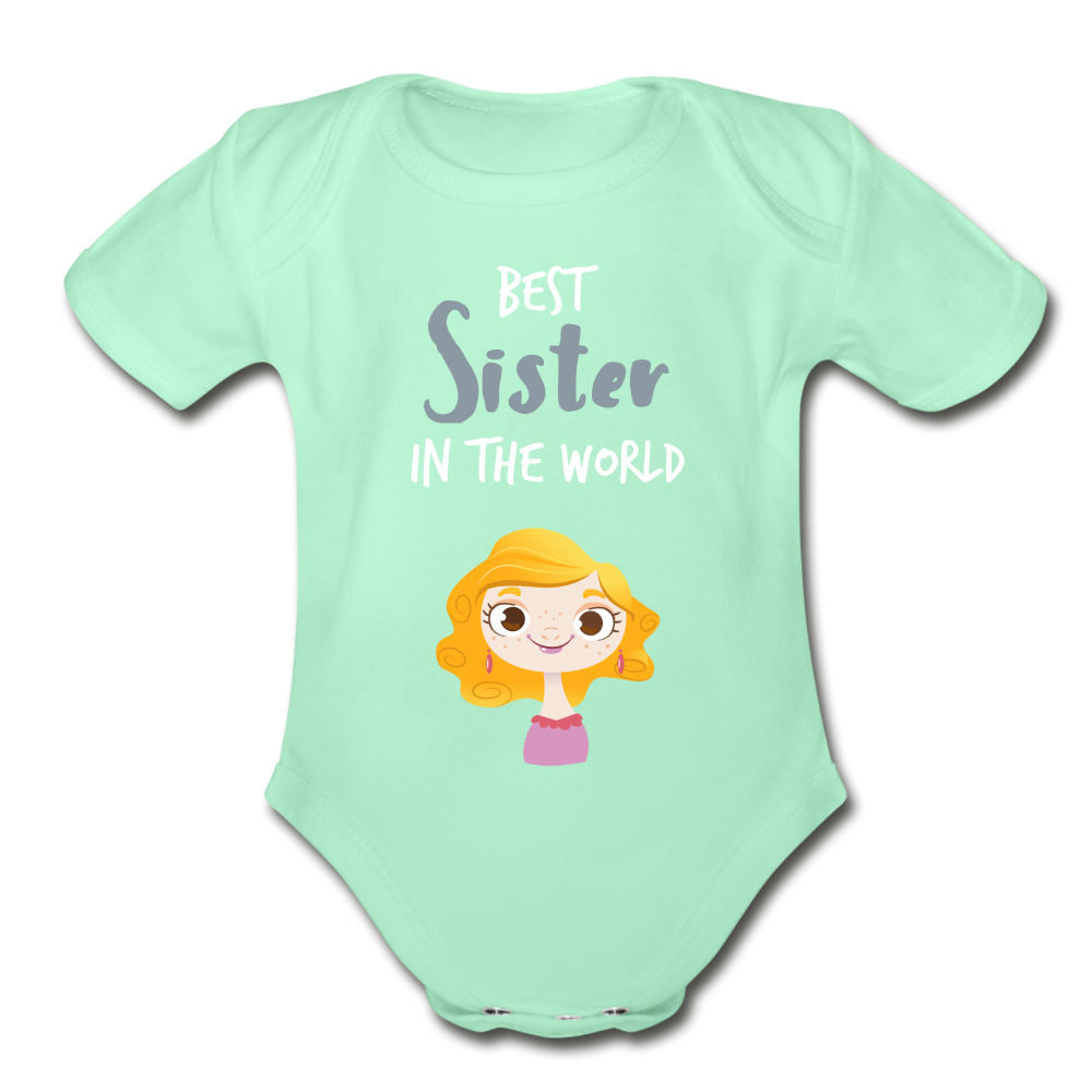 Best Sister In The World Baby Bodysuit - DNA Trends