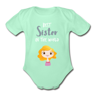 Best Sister In The World Baby Bodysuit - DNA Trends