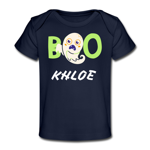 Image of Boo Halloween Organic Baby T-Shirt - DNA Trends