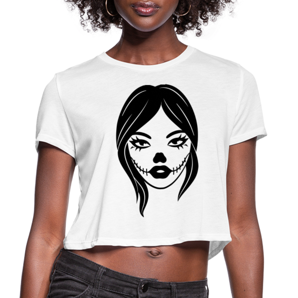 Fierce Witch Halloween Women's Cropped T-Shirt - DNA Trends