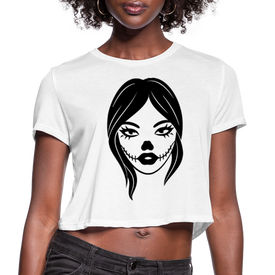 Fierce Witch Halloween Women's Cropped T-Shirt - DNA Trends