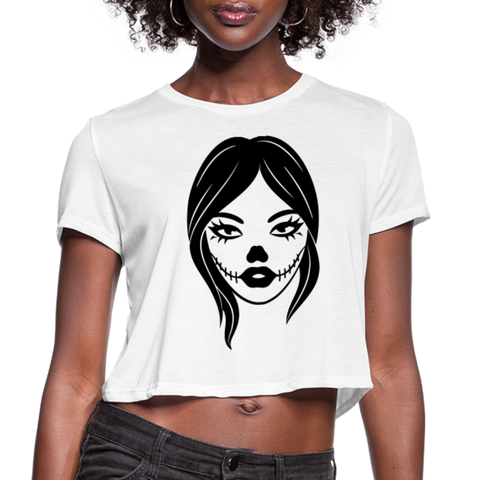 Image of Fierce Witch Halloween Women's Cropped T-Shirt - DNA Trends