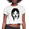 Fierce Witch Halloween Women's Cropped T-Shirt - DNA Trends