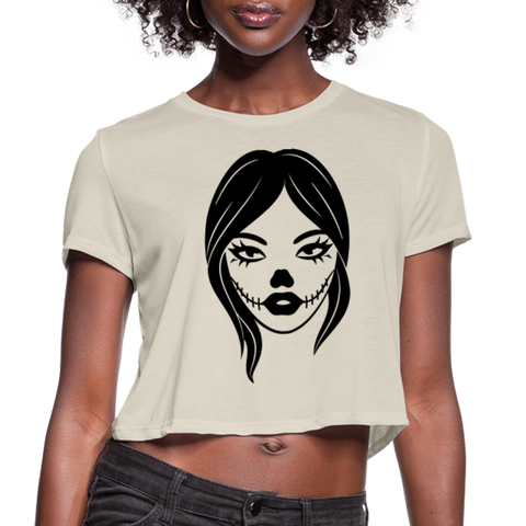 Image of Fierce Witch Halloween Women's Cropped T-Shirt - DNA Trends