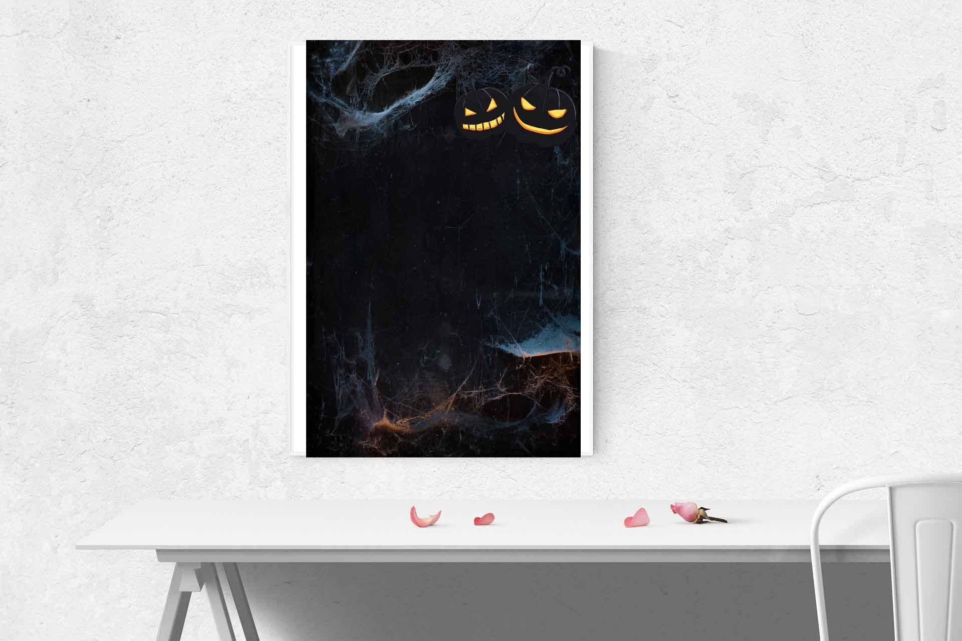 Haunted FOREST Halloween Satin Portrait Poster - DNA Trends