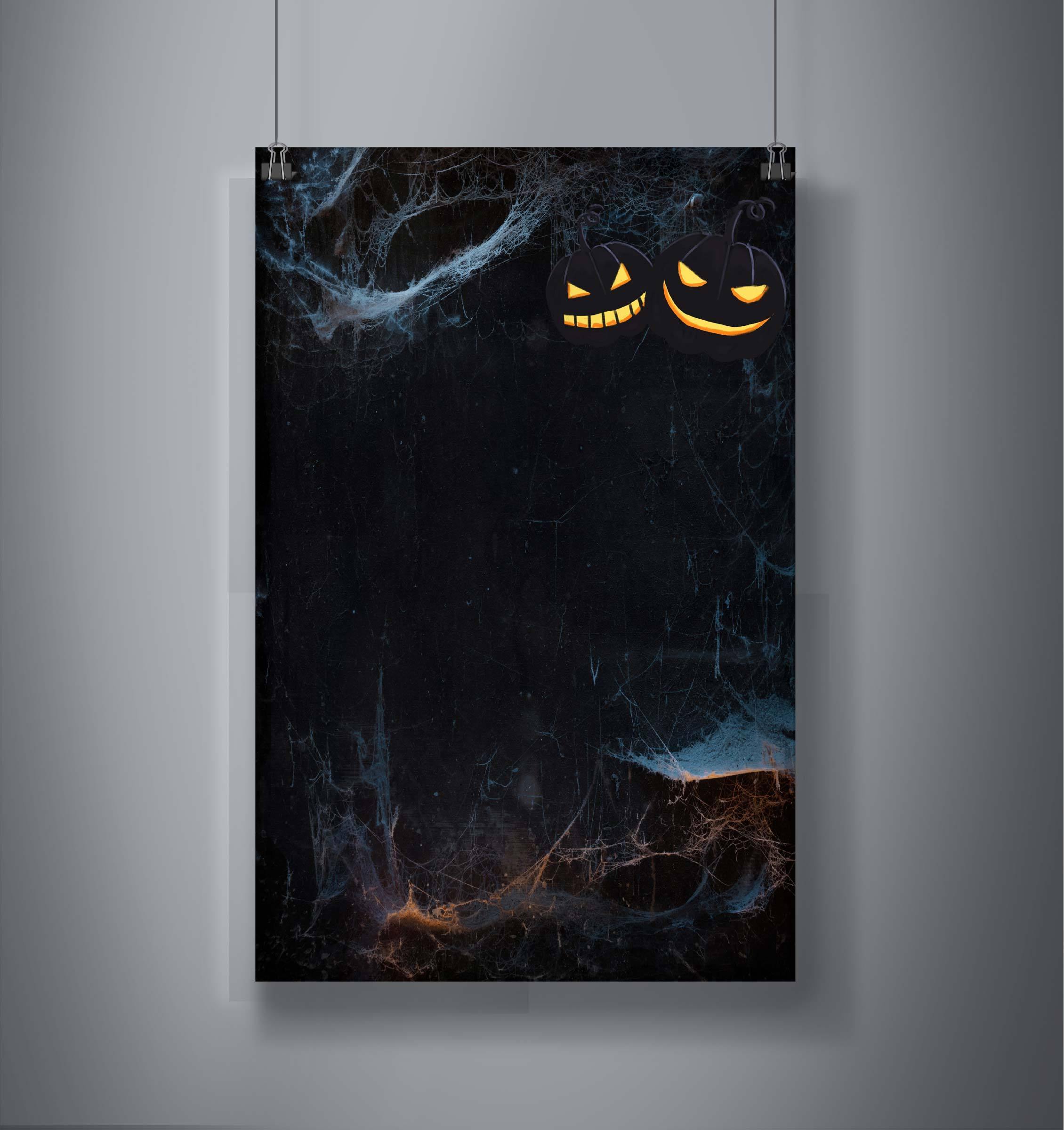 Haunted FOREST Halloween Satin Portrait Poster - DNA Trends