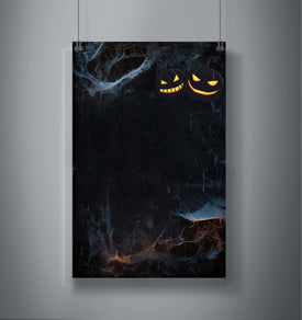 Haunted FOREST Halloween Satin Portrait Poster - DNA Trends