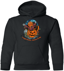 Spooky Yard Halloween Costume Youth Pullover Hoodie , Forget Ghosts... Beware Of Me Custom Design - DNA Trends