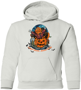 Spooky Yard Halloween Costume Youth Pullover Hoodie , Forget Ghosts... Beware Of Me Custom Design - DNA Trends